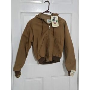 Key youth jacket brown NWT sz 16-18 XL kids